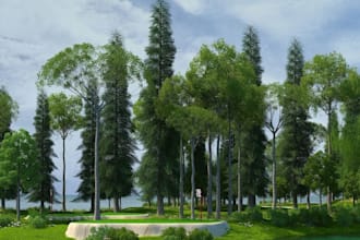 renovate 3d modern goif course, sport arena, render 8k golf simulator, landscape