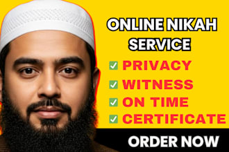 be your online nikah imam for muslim marriage