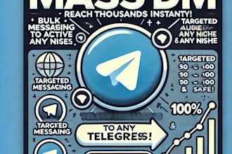 send telegram mass dm, mass dm to boost your out reach
