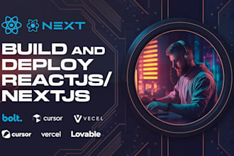 build react next js utilizing bolt, v0, lovable supabase, cursor ai, shadcn ui
