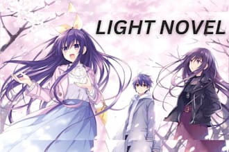 draw light novel anime manga comic cover manga comic for webnovel