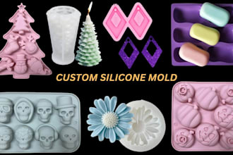 design custom silicone mold for candle, soap, chocolate, resin, cake 3d stl file