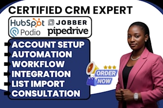 setup hubspot crm podio automation pipedrive jobber lofty crm activecampaign