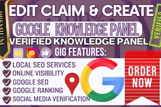 create a verified google knowledge panel for business credibility