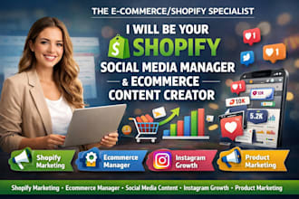 be your shopify social media manager and content creator