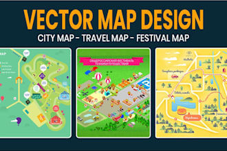 design custom event maps and detailed vector illustrations