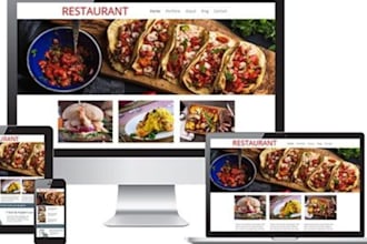 design highly rank SEO restaurant groceries website super market store