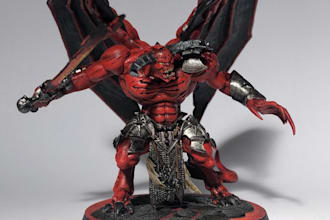 tabletop dnd miniature,print and paint miniature, articulated action figure,stl
