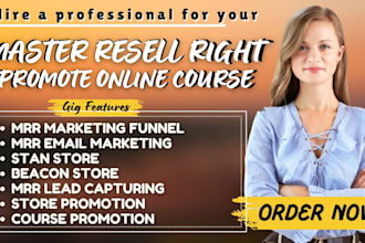 promote master resell rights courses, master resell right with email marketing