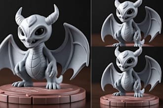 create high quality 3d action figures doll and articulated model for 3d printing
