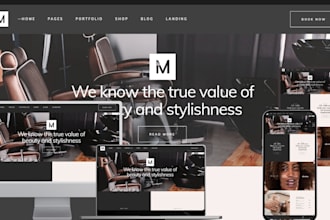 design modern beauty salon website spa vagaro website with online booking