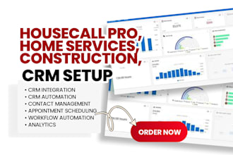 setup housecall pro CRM integration with zapier pipedrive zoho gohighlevel CRM