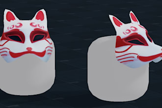 do 3d custom roblox items, roblox ugc accessories, weapons, game assets