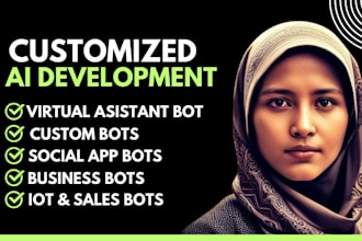 develop ai bot customized bots business bots virtual assistant bots tracking bot