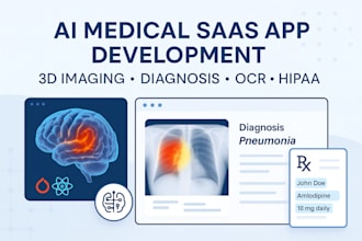 build ai medical app ai healthcare saas app ai diagnosis app 3d medical imaging