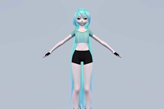 custom 3d vrchat avatar vrc character 3d humanoid vrchat model furry nsfw vrc