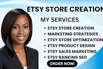 help with etsy store creation, etsy account creation, etsy shop set up