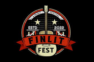 create creative and good looking music festival logo design