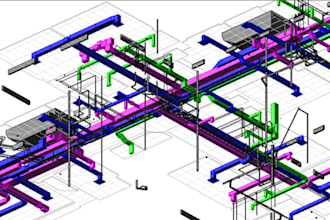 draw electrical and plumbing plan drawing for your building