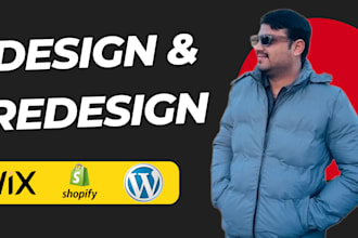 do wix wordpress shopify website build or rebuild design or redesign
