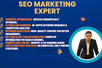 provide monthly white hat SEO services, ai tools, article writing