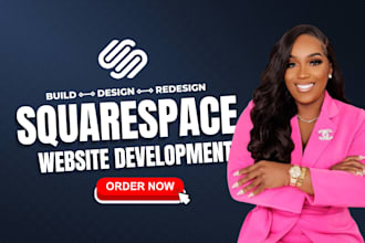 build squarespace website design or develop squarespace website online store