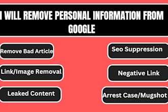 improve your online reputation, remove negative personal information