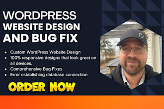 build responsive wordpress website, healthcare webite and fix wordpress bugs