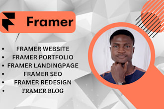 build you framer responsive portfolio website , framer expert, framer redesign