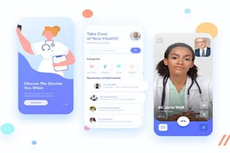 develop hipaa compliant telehealth, telemedicine  medical mobile app