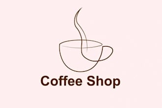 do wonderful coffee shop logo design with company