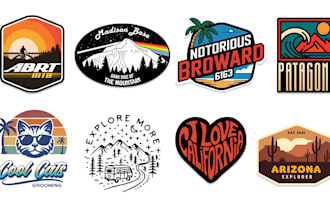 create badge sticker patch logo designs