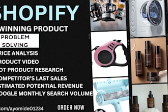 find shopify  dropshipping winning products, shopify winning products research