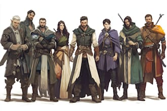 draw your dnd character, party, or oc