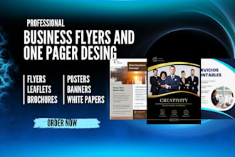 design business flyer one pager executive summary canva ebook one pager