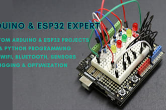 do arduino esp32 projects using python c plus