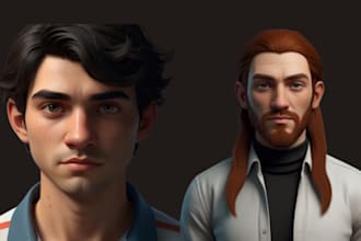 3d character modeling, 3d model for printing, 3d sculpting, 3d game character