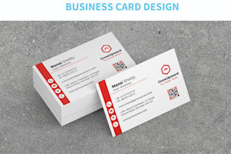 modern  business card design and edit old business card