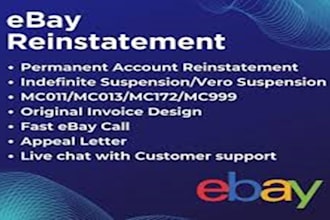 reinstate suspended ebay account remove mc011, mc113, mc999 ebay suspension