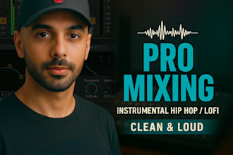 professionally mix your lofi or boom bap instrumental track