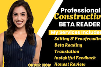 beta read and critique, alpha reader, developmental edit, structural edit