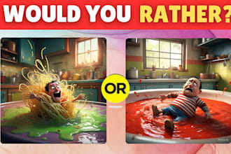 create would you rather questions ebook,kdp, youtube