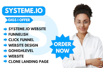 clone, design, redesign systeme sales funnel, gohighlevel website, funnelish