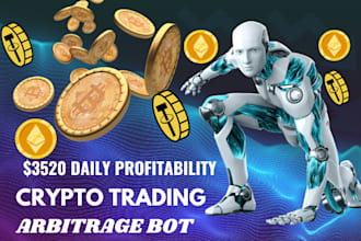 build daily profit arbitrage bot, crypto bot, binance bot, pancake swap bot