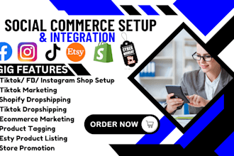 setup tik tok instagram facebook ads shop shopify marketing esty promotion