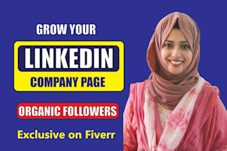 professionally grow your linkedin company page with organic followers