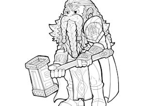 draw detailed and unique lineart for dungeons and dragons characters
