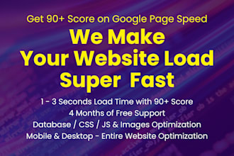 speed up wordpress website, increase page speed performance optimization