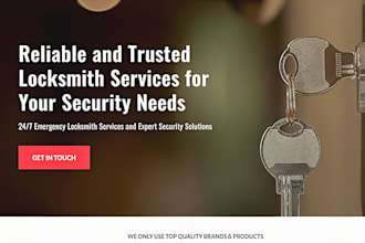 locksmith website home security handyman  garage door repair electrician website