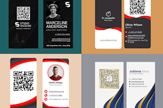 design a smart digital business card with qr code for instant contact sharing